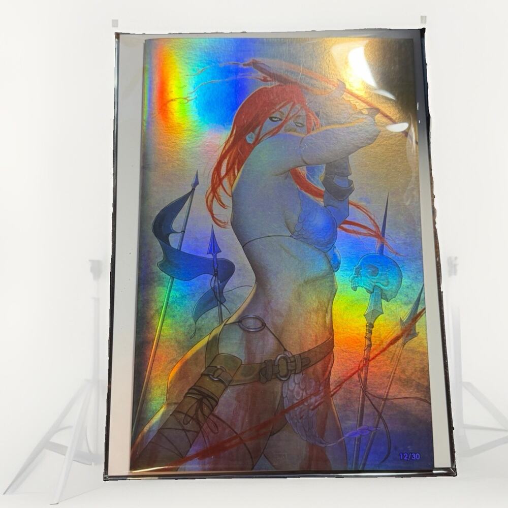 Red Sonja #1 Foil Refractor 2024 Dynamite Comic Book Jenny Frison NM /30 Made